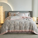 Luxury Digital Printing Flowers and Plants Duvet Set – Elegant Bedroom Statement - myhomestore.com.pk