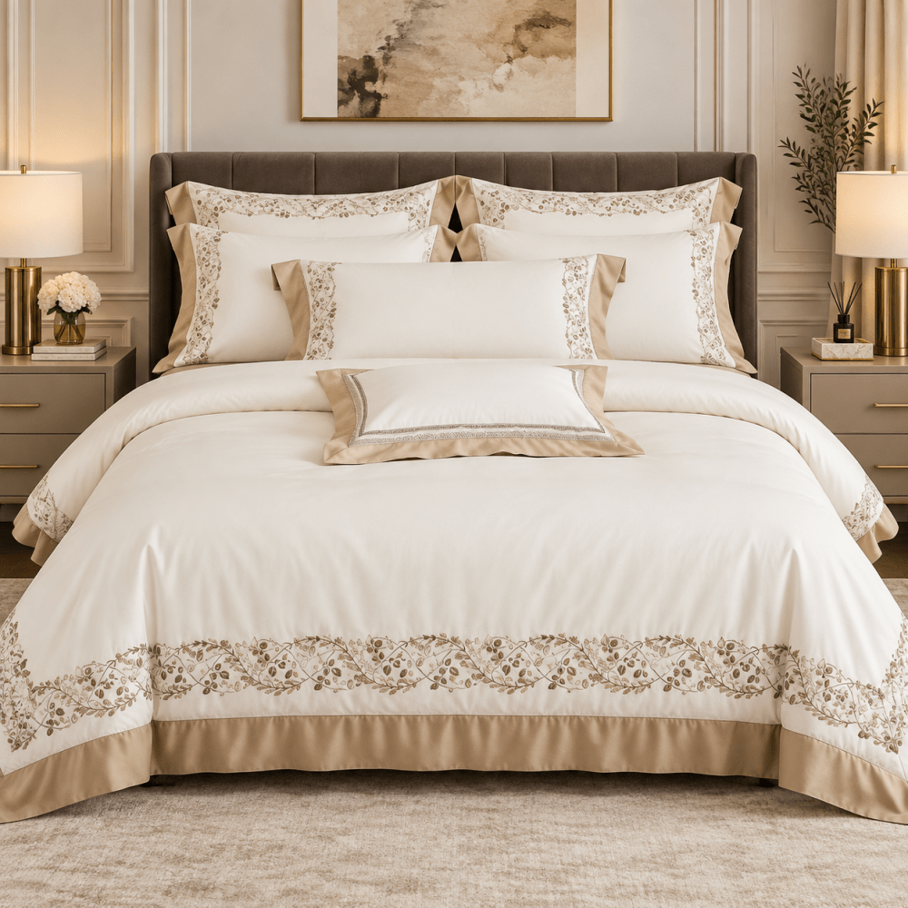Luxury Embroidery Duvet Set - myhomestore.com.pk