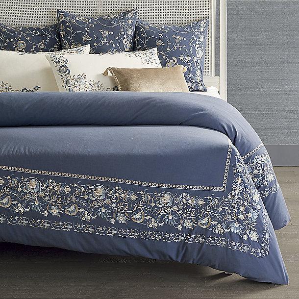 Luxury Fairfield Cotton Satin Embroidery Duvet Set - myhomestore.com.pk