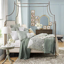 Luxury Green Cotton Satin Embroidery Duvet Set - myhomestore.com.pk