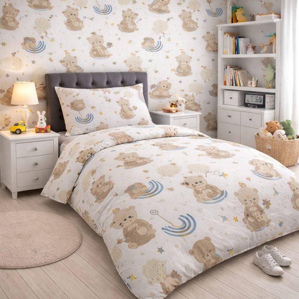 Luxury Kids Teddy Bear Kids Bed - sheet - myhomestore.com.pk