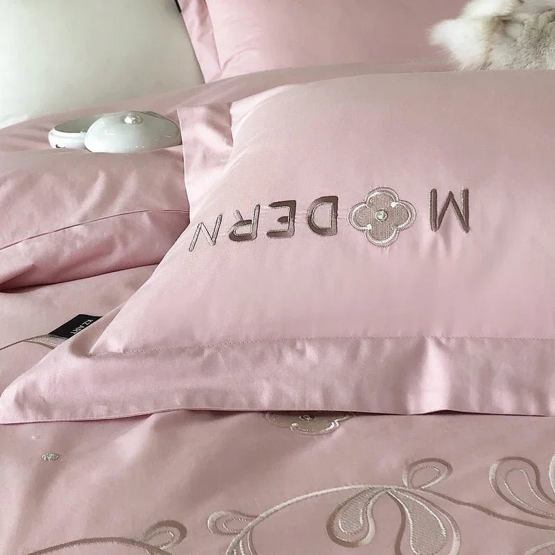 Luxury Modern Embroidery Duvet Set - myhomestore.com.pk