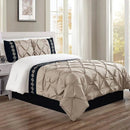 Luxury Pintuck with Printed Patch Duvet - myhomestore.com.pk