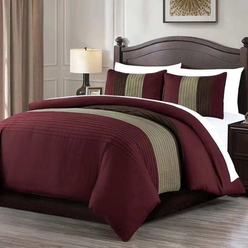 Luxury pleated Duvet Set - myhomestore.com.pk