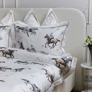 Luxury Polo - Themed Cotton Bedding Set – Elegant Equestrian Design - myhomestore.com.pk