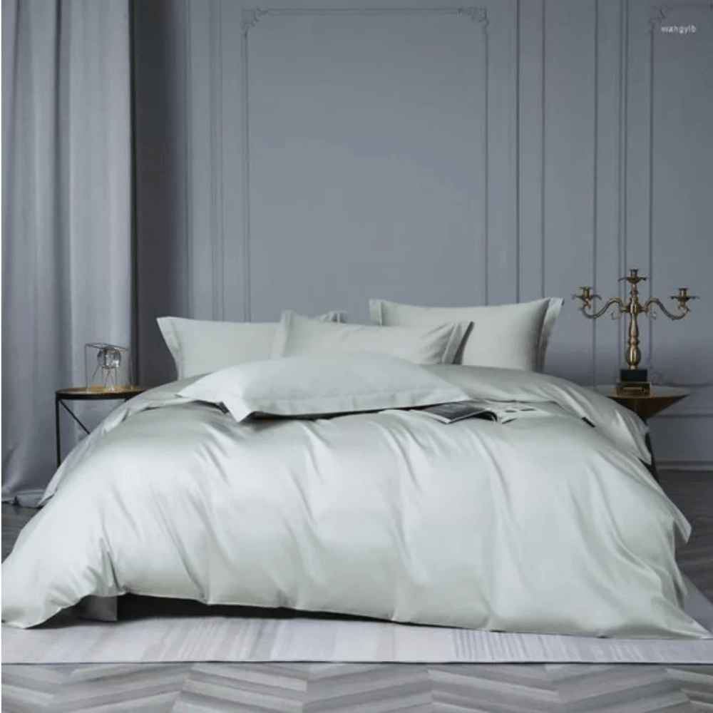 Luxury Satin Duvet Set Plain - myhomestore.com.pk
