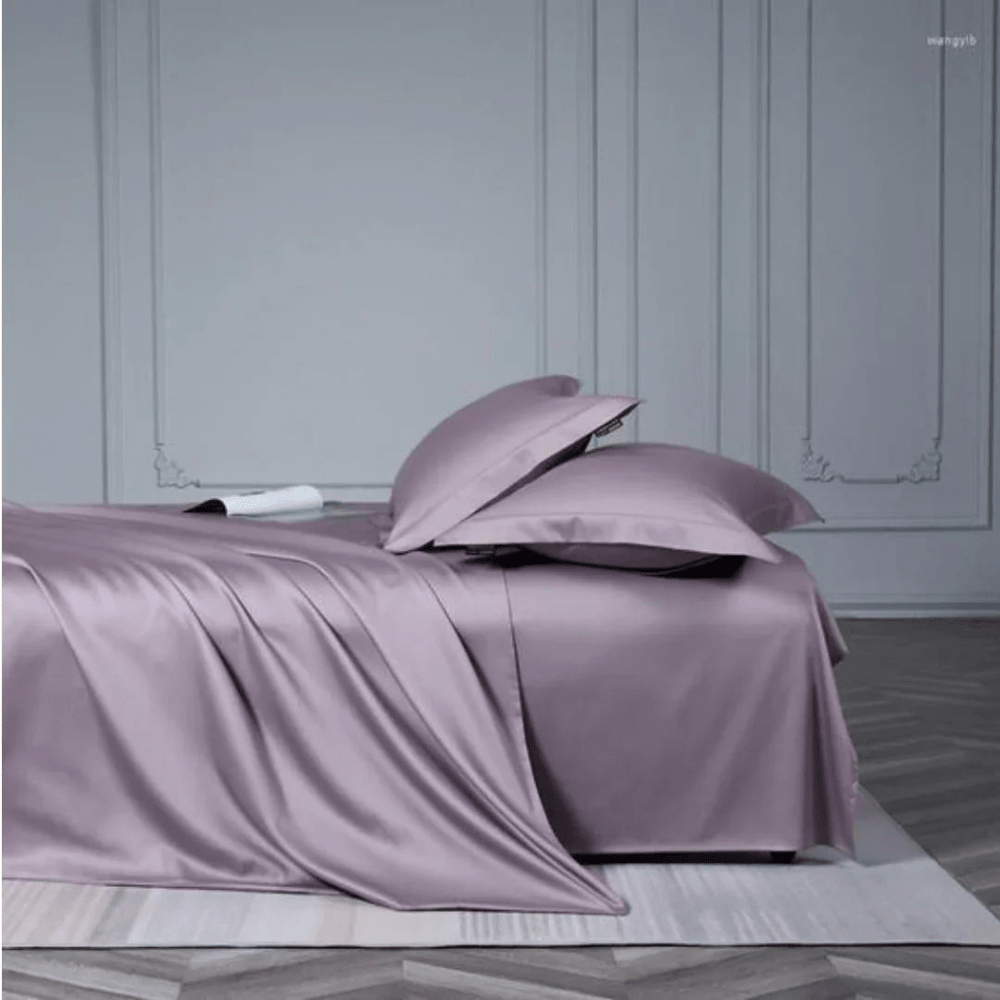 Luxury Satin Duvet Set Plain - myhomestore.com.pk