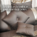 Luxury Sequence Bridal Bedding Duvet Grey Color - myhomestore.com.pk