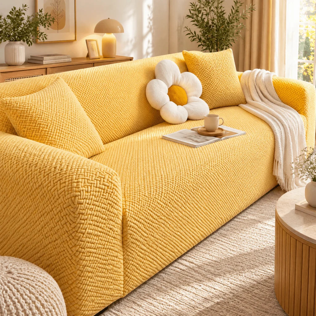 Luxury Stripe Jacquard Sofa Cover
