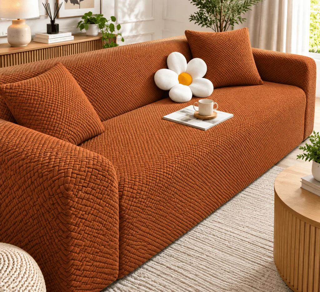 Luxury Stripe Jacquard Sofa Cover