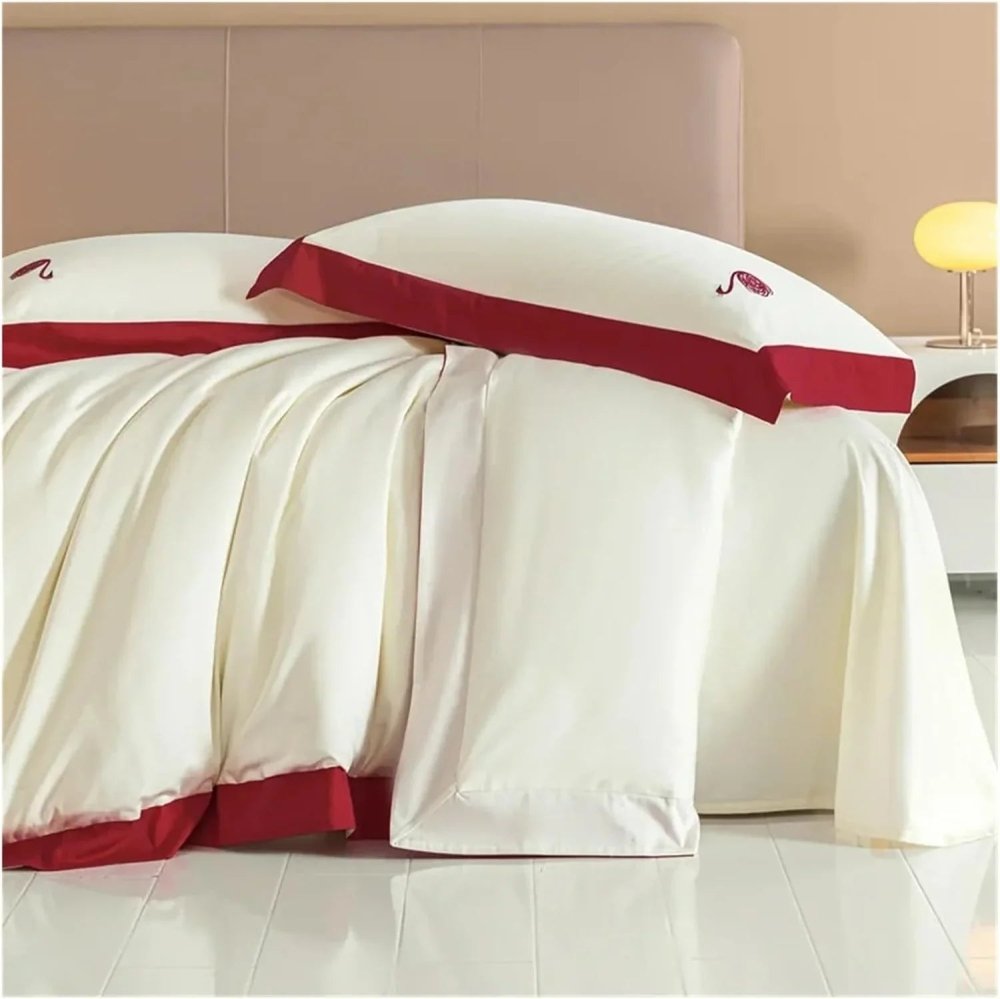 Luxury Swan Embroidery Duvet Set - myhomestore.com.pk
