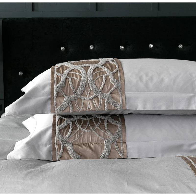 Luxury Tufted Embroidery Duvet Set - myhomestore.com.pk