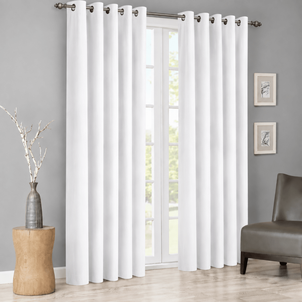 Luxury Velvet Curtains Pack of 2 – White - myhomestore.com.pk