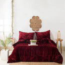 Luxury Velvet Duvet Set (Plain) - myhomestore.com.pk