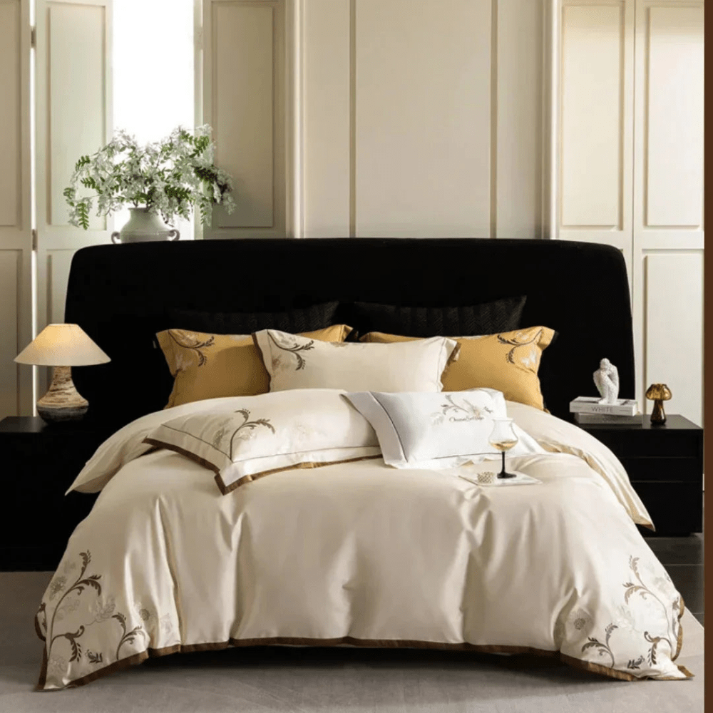 Luxury Vintage Embroidery Duvet Set - myhomestore.com.pk
