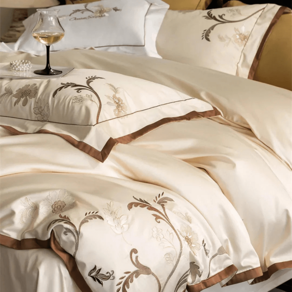 Luxury Vintage Embroidery Duvet Set - myhomestore.com.pk