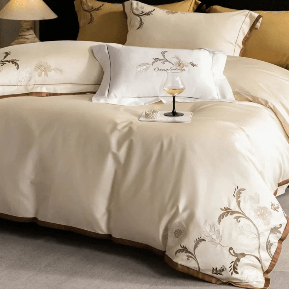 Luxury Vintage Embroidery Duvet Set - myhomestore.com.pk