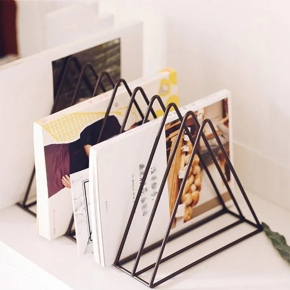Triangle Shelf Rack Magazine Storage Racks (Triangle) Shelf Minimalist