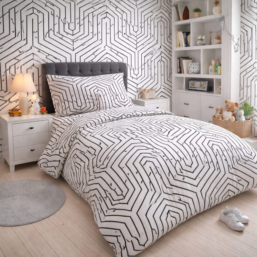Maze of Patterns Kids Bed - sheet - myhomestore.com.pk