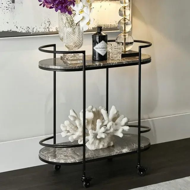 MDF Bar Cart / Drinks Trolley - myhomestore.com.pk