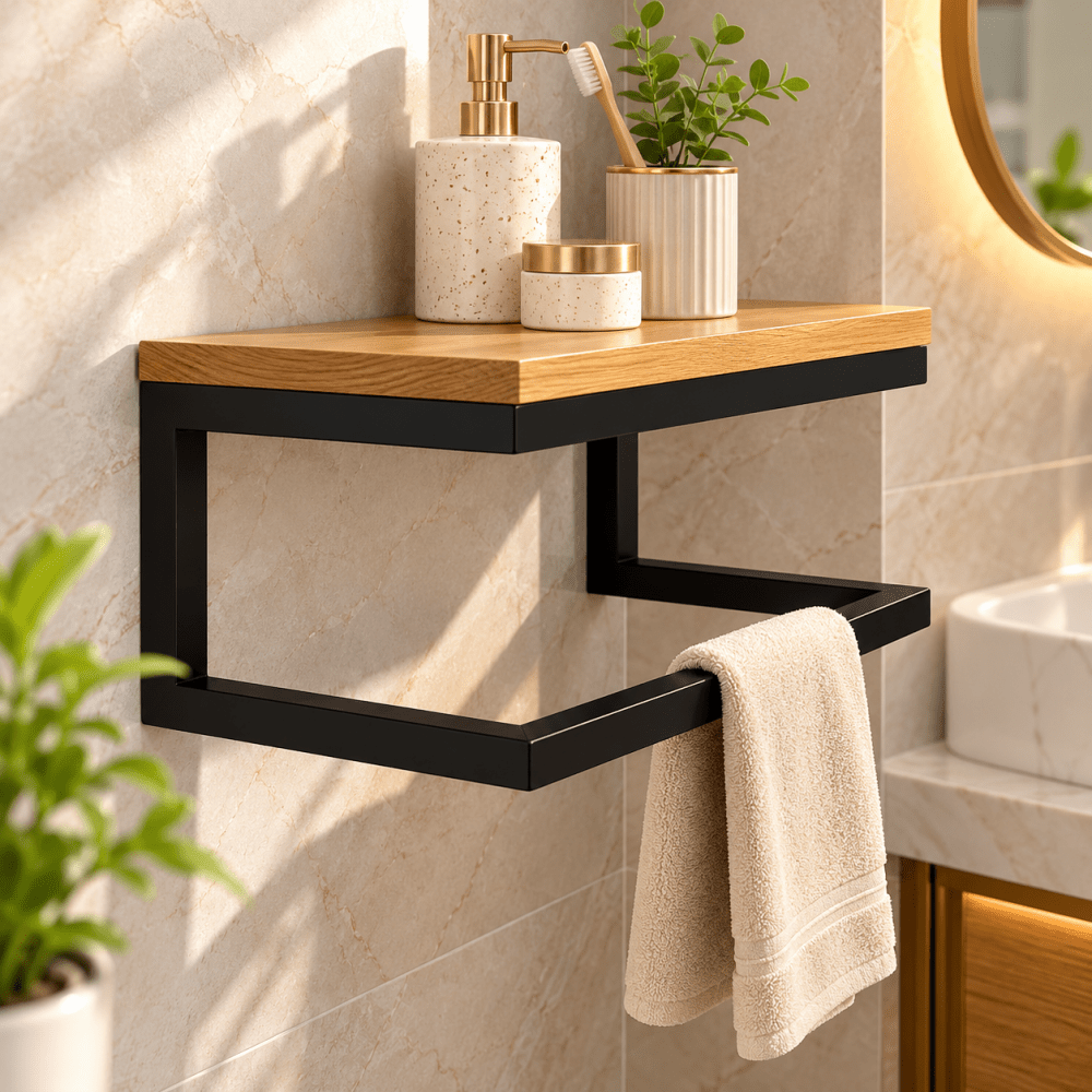 Metal Bathroom Shelf - myhomestore.com.pk