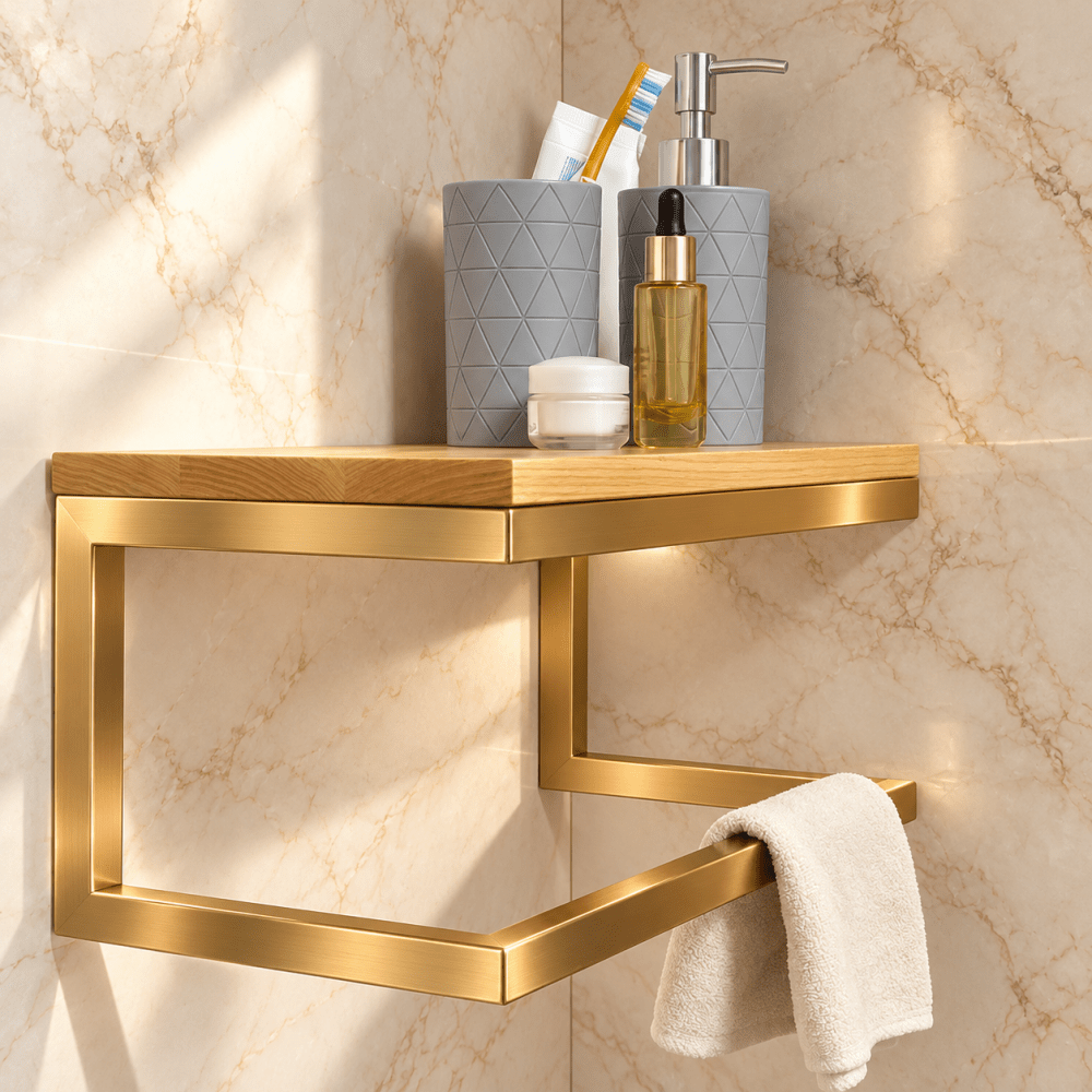 Metal Bathroom Shelf - myhomestore.com.pk