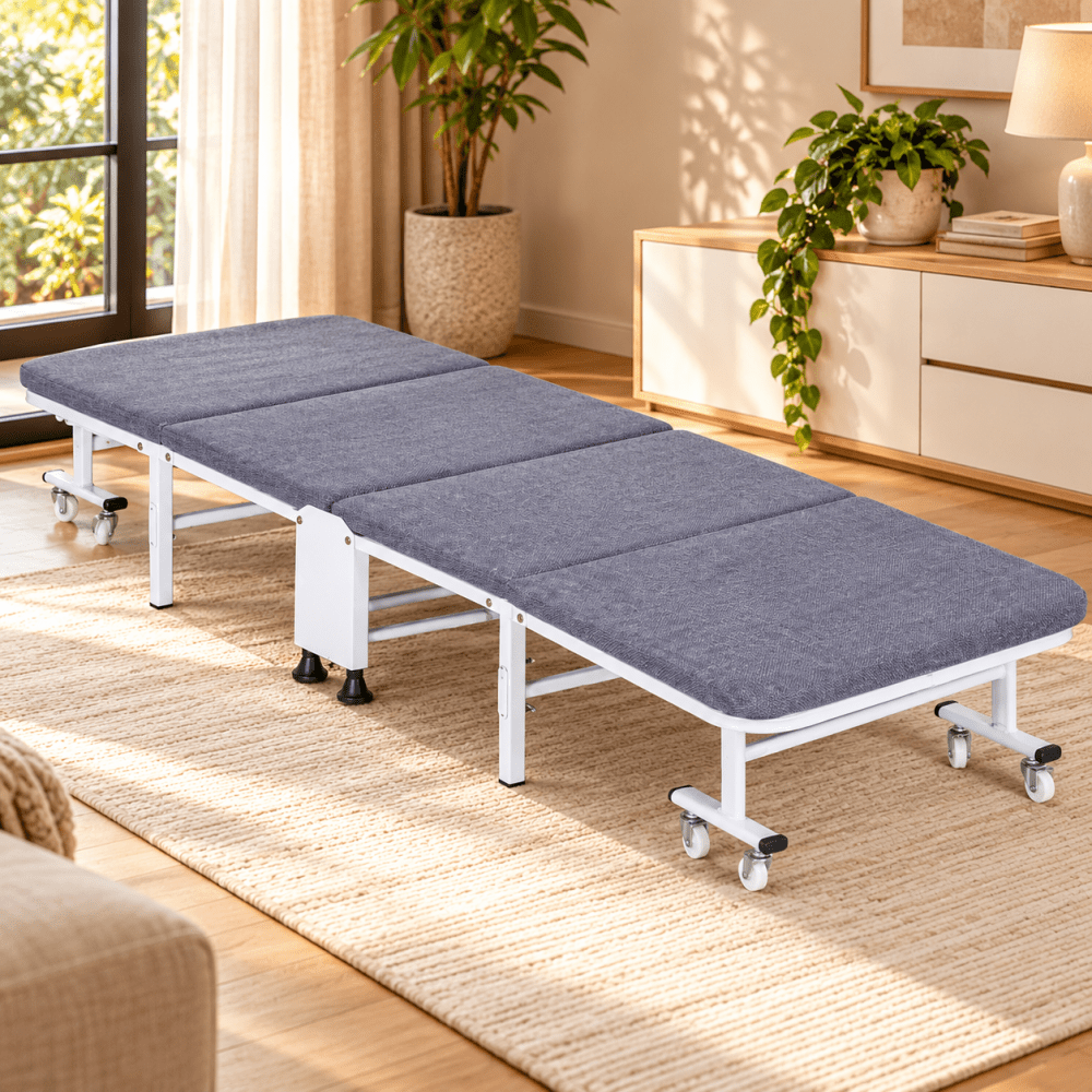 Metal Bed Frame / Foldable Single Bed - myhomestore.com.pk