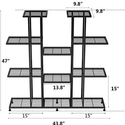 Metal Plant Stand, 9 Tiers Multifunctional Plant Stands - myhomestore.com.pk