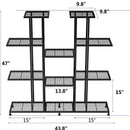 Metal Plant Stand, 9 Tiers Multifunctional Plant Stands - myhomestore.com.pk