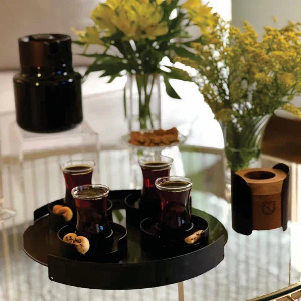 Metal Round Serving Tray - myhomestore.com.pk