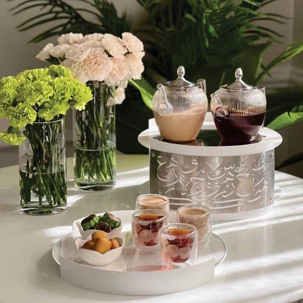 Metal Round Serving Tray - myhomestore.com.pk