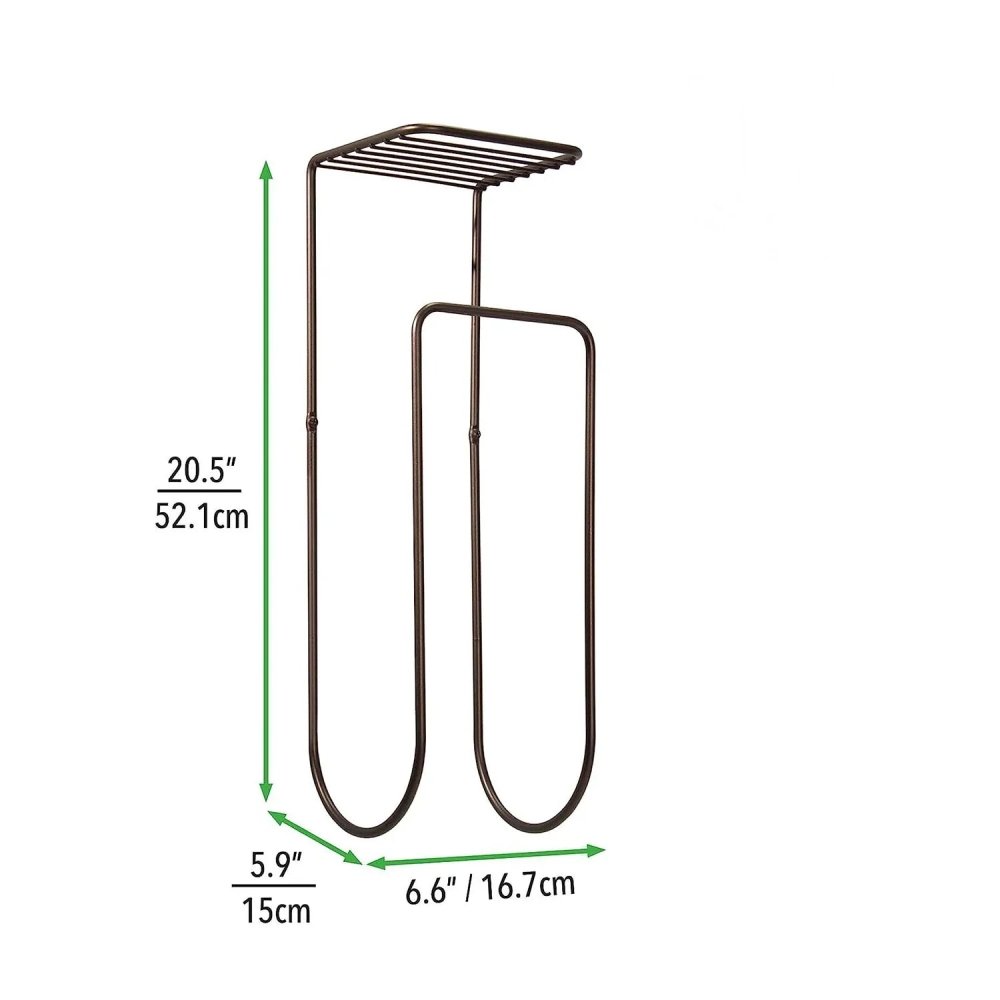 Metal Wall Mount Towel Rack Organizer with Storage Shelf - myhomestore.com.pk