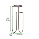 Metal Wall Mount Towel Rack Organizer with Storage Shelf - myhomestore.com.pk