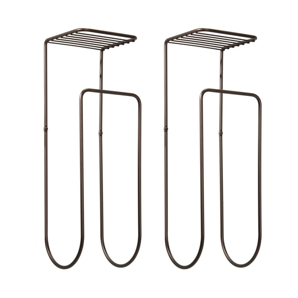 Metal Wall Mount Towel Rack Organizer with Storage Shelf - myhomestore.com.pk