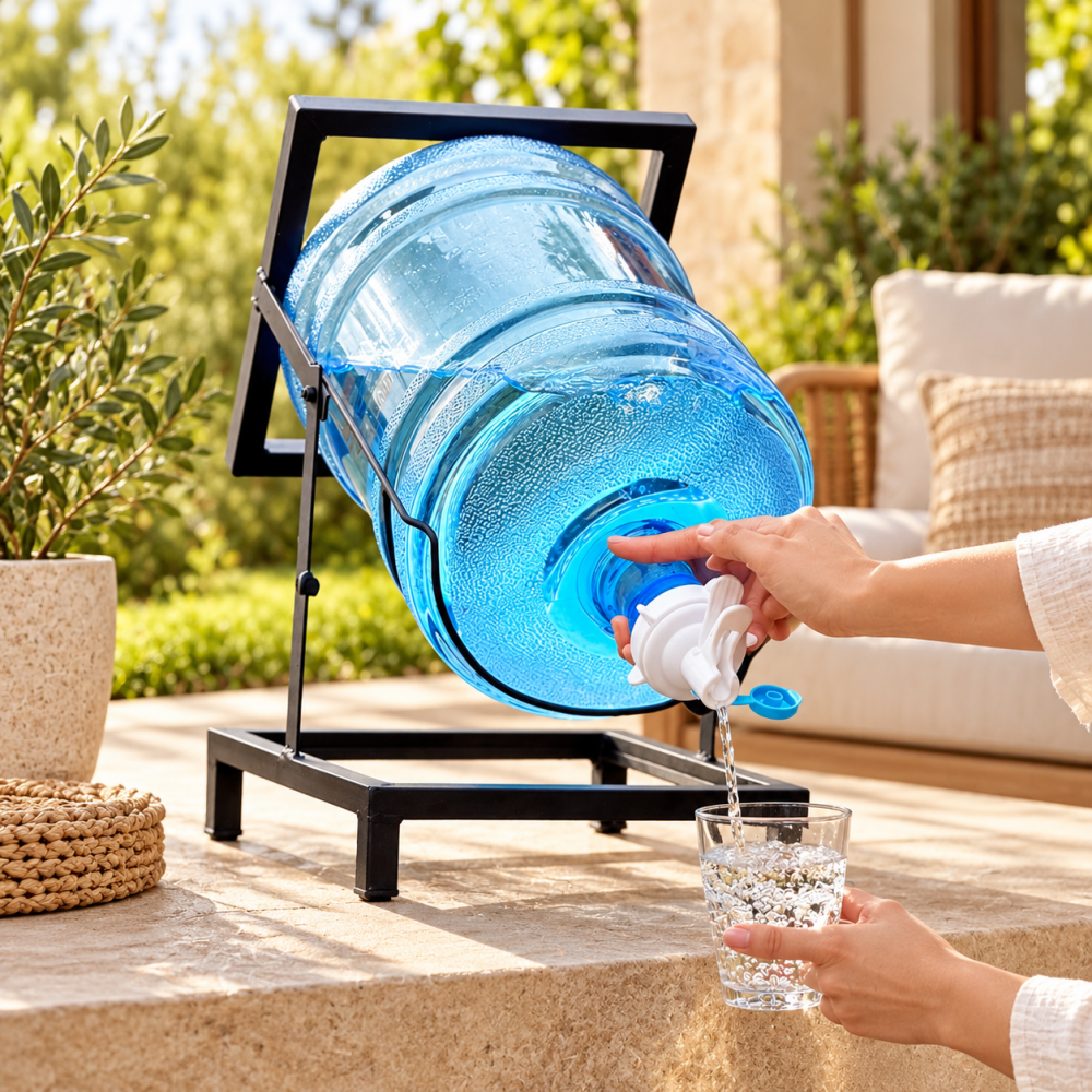 Metal Water Bottle Dispenser Stand - myhomestore.com.pk