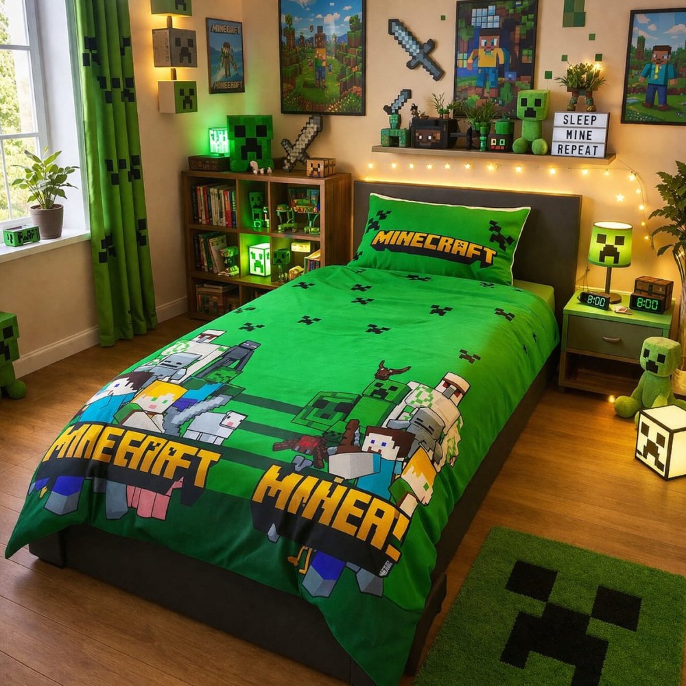Minecraft Printed Kids Bed-sheet