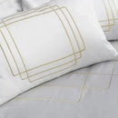 Yellow Embroidery Duvet Set - myhomestore.com.pk