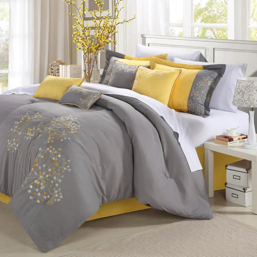 Mix & Match Embroidery Duvet Set - myhomestore.com.pk