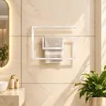 Modern Geometric Wall-Mounted Towel Rack - myhomestore.com.pk