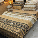 Modern Luxury Printed Bedspread Bedding – 7 Pcs - myhomestore.com.pk