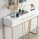Modern Narrow Console Table with Storage Entryway Table with Drawers - myhomestore.com.pk