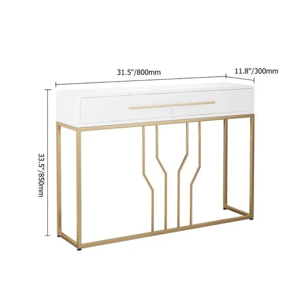 Modern Narrow Console Table with Storage Entryway Table with Drawers - myhomestore.com.pk