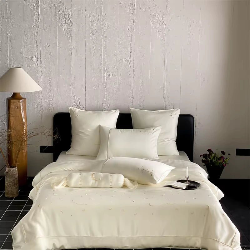 Moonlit Sky Luxury Embroidery Duvet Set - myhomestore.com.pk