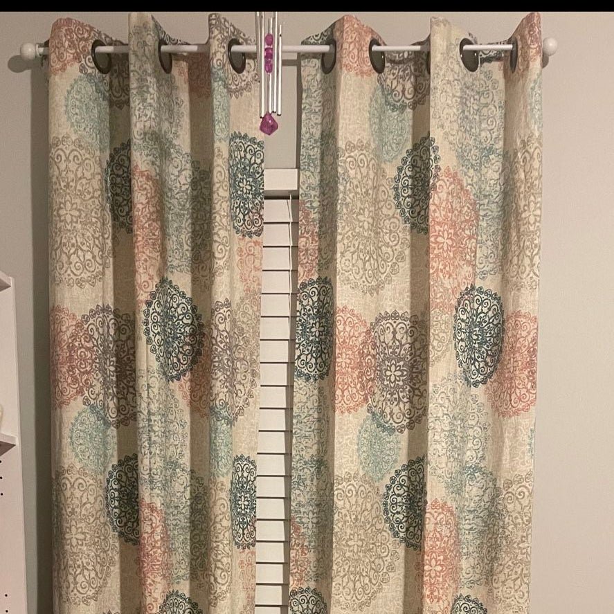 Multi Color Printed Curtain - myhomestore.com.pk