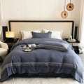 Multi Embroidered Baratta Stitch Tetra Line Duvet Set - myhomestore.com.pk