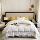 Multi Embroidered Baratta Stitch Tetra Line Duvet Set - myhomestore.com.pk