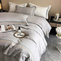 Multi Embroidered Baratta Stitch Tetra Line Duvet Set - myhomestore.com.pk
