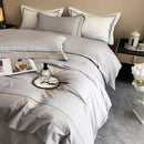 Multi Embroidered Baratta Stitch Tetra Line Duvet Set - myhomestore.com.pk
