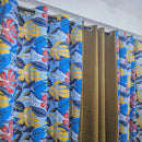 Multi Flower Cotton Duck Curtain Sets - myhomestore.com.pk