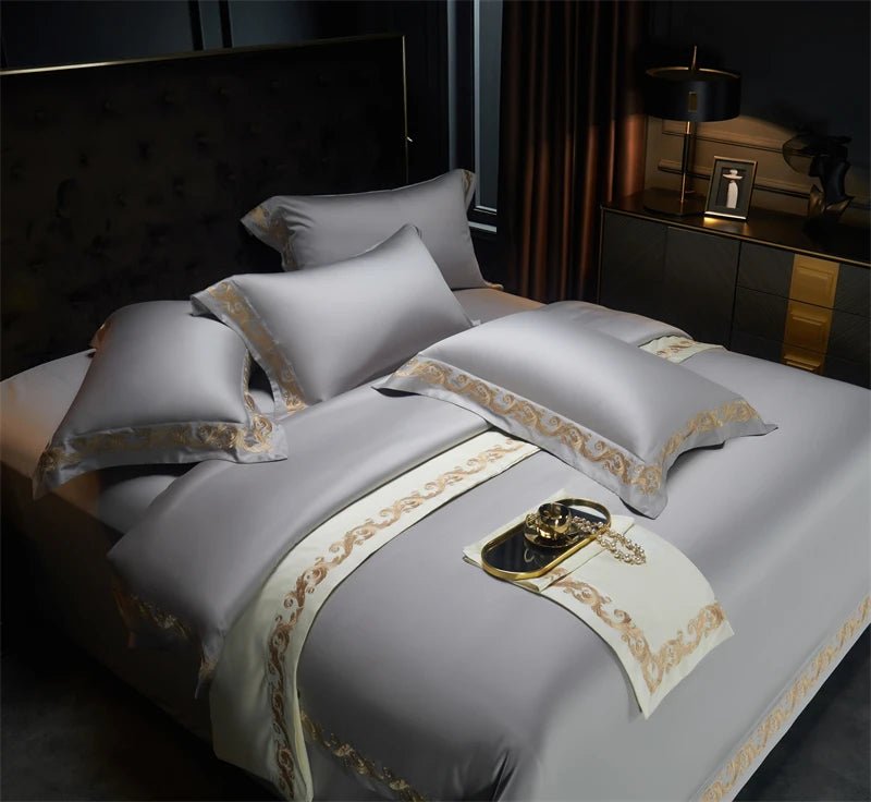Mystique Embroidery Duvet Set | Luxury Soft Bedding - myhomestore.com.pk